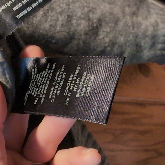 Coach Men's Zip-up wool hoodie - Picture 8 of 9